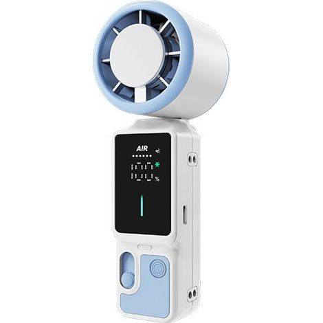 Tragbarer Ventilator, Hochgeschwindigkeitsturbine, praktisch für den Außeneinsatz, 100 Geschwindigkeitsstufen und Schnellladefunktion über USB(C) (1/5)