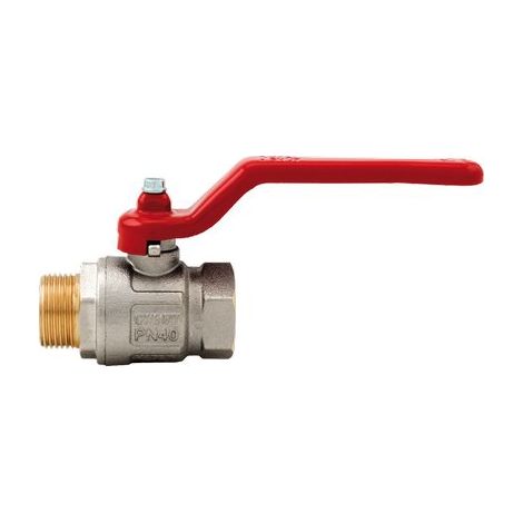 VALVOLE SFERA TOTALE + LEVA MF IDEAL 091 ITAP - OTTONE NICHELATO 3/4MF- 4 pezzi