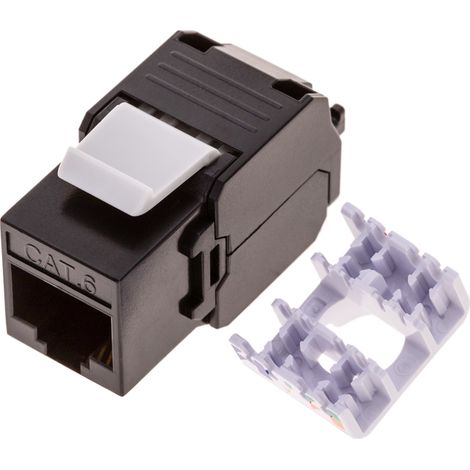 BeMatik - Keystone RJ45 femelle à TB110 (UTP Cat.6 sans outils) (1/5)