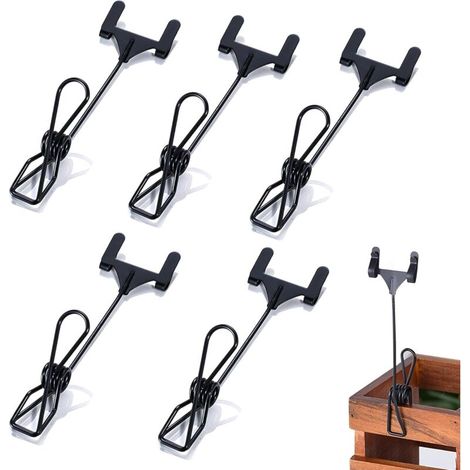Metal Label Holders, 5-Piece Label Holders, Card Holders for Price Tags, Supermarkets, Shops, Baskets, and Organization Boxes (1/5)