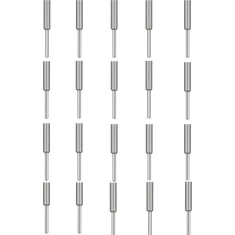 Pair Ensemble de 20 affûteurs de chaîne de tronçonneuse et roues 4 mm, embouts émeri