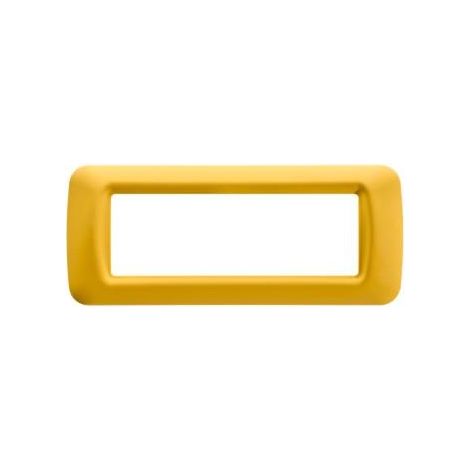 PLAQUE 6 POS.JAUNE MAIS TOP SYSTEM GEWISS GW22586