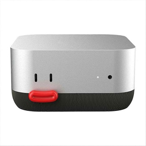 Standfuß für Mac mini Computer, Ein-/Ausschalter, vorderer Kühlkörper, Mac mini Zubehör, 3D-gedruckt, schwarz (1/5)