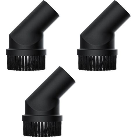 Confezione da 3 spazzole per aspirapolvere Premium, spazzola rotonda con diametro di 35 mm con testa girevole - adatta per AEG, Bosch, Siemens, Miele, Panasonic, Philips, Rowenta, Samsung e (1/4)