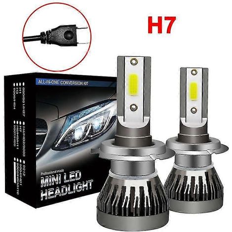 Stück H7 LED-Scheinwerferlampen 120 W 26000 lm, weiß, hohe Leistung