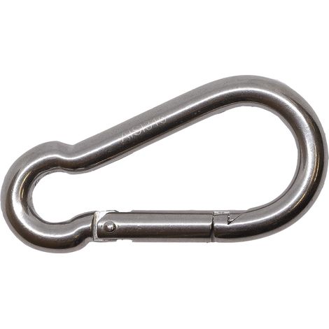 Karabinerhaken Edelstahl A4 8 x 80 mm - Pro Stück