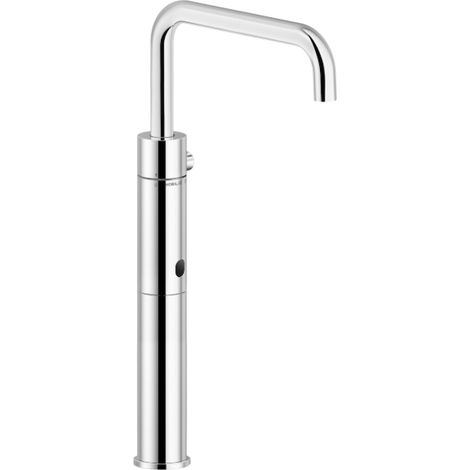 Commande de lavabo à infrarouge, lavabo. Sans vidange. Nobili VELIS série IRVE125128/3CR  Chromé - Laiton