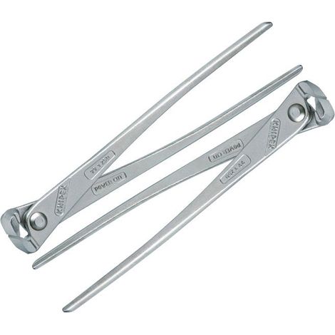 Knipex 9914250 Concrete Nippers Nickel Plated Nips High Leverage 250mm Twin Pack