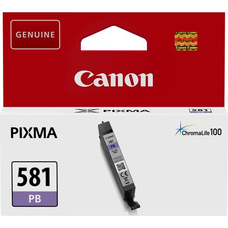 Cartouche Canon CLI581 cyan photo pour imprimante jet d'encre
