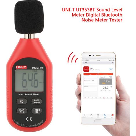 Sonomètre numérique Bluetooth Uni T UT353BT, testeur de niveau sonore 30-130 dB (1/5)
