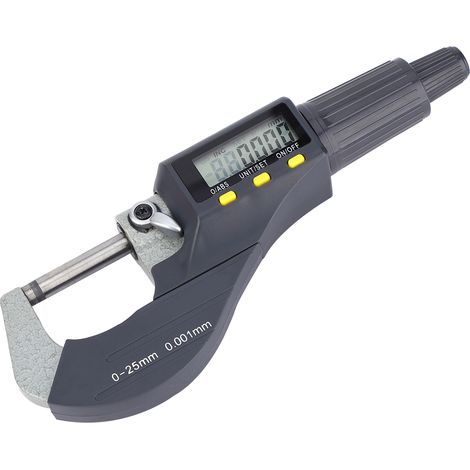 Digitales elektronisches Mikrometer, Außenmikrometer, Messschieber, 0-25 mm, 0,001 mm (1/5)