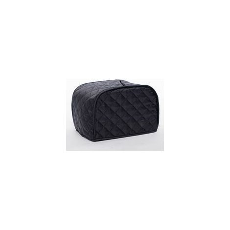 Housse pour grille-pain 4 tranches, protection anti-traces de doigts et graisse, lavable, noire, 30,5 × 27,9 × 21,6 cm – (1/5)