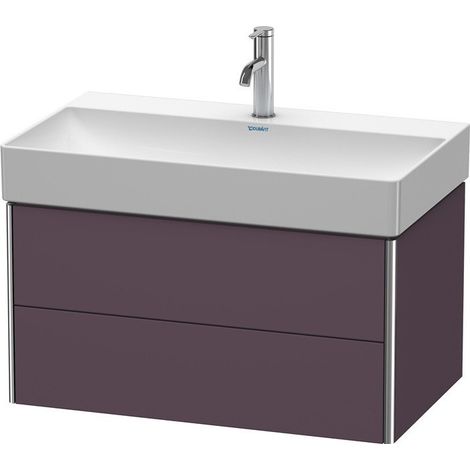 Meuble sous-vasque XSQUARE 397x784x460mm Satin aubergine