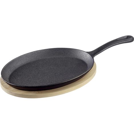 Westmark Padella in ghisa Tapas + Friends – padella grande in ghisa, per tutti i tipi di fornelli, induzione o grill, padella in ghisa incl. sottopentola – ferro, 500 ml (1/4)