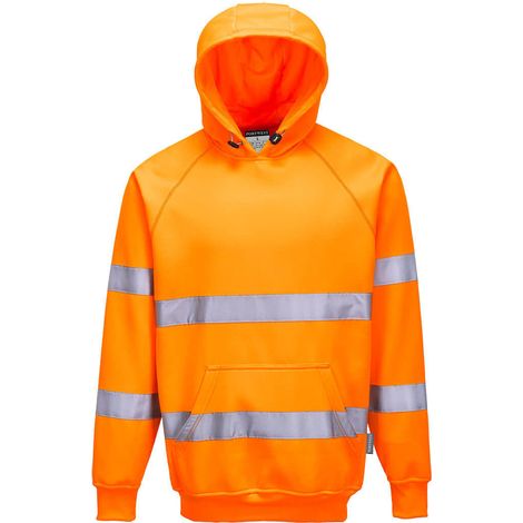 Sweatshirt Haute Visibilité à capuche couleur : Orange taille 4XL - PORTWEST