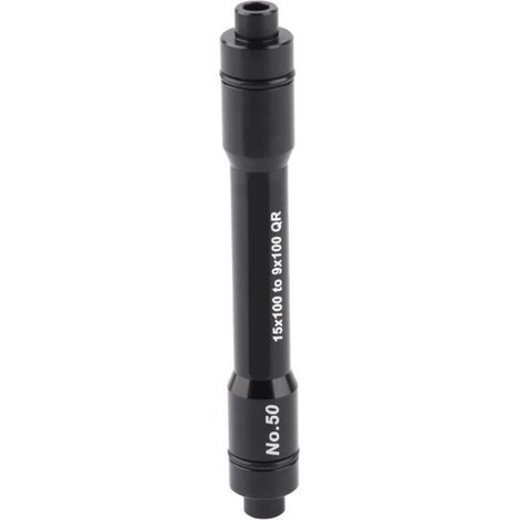 Adaptateur d'axe traversant 15mm pour moyeu en 9mm à blocage rapide, roue avant 100mm (Noir)