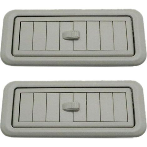 Deux bouches d'aération de climatisation montées sur le toit pour Land Rover Prado LC150 150 (2010-2017). (1/4)