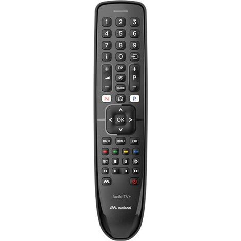 Meliconi Gumbody Facile TV+ mando a distancia RF inalámbrico Botones