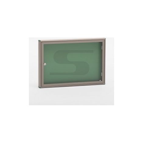 Silmec SB112 Bacheca Portavvisi Formato A3 55x37 cm Alluminio Fondo Magnetico Serratura Sicurezza 8 Magneti colore Bronzo Oro (1/3)