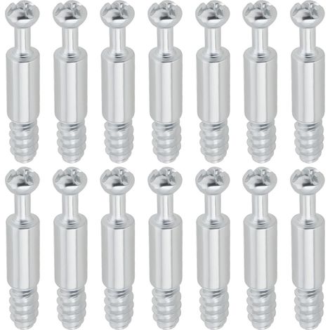 Lot de 50 Boulons de Fixation de Meubles en Fer Galvanisé M6 pour Cadres de Meubles Armoires Planches de Bois Vis de Connexion (1/4)