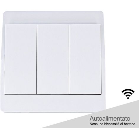Interruttore RF Wireless Telecomando Senza Batteria Pila 3 Tasti Impermeabile IP65 Per Multi Ricevitori CL8220 Batteryless (1/3)