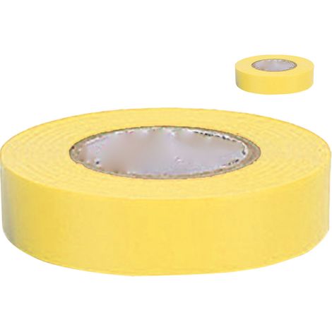 Ruban isolant PVC universel 600V haute tension, adhésif électrique résistant, ruban industriel jaune, 16m x 20mm, lot de 1. (1/5)