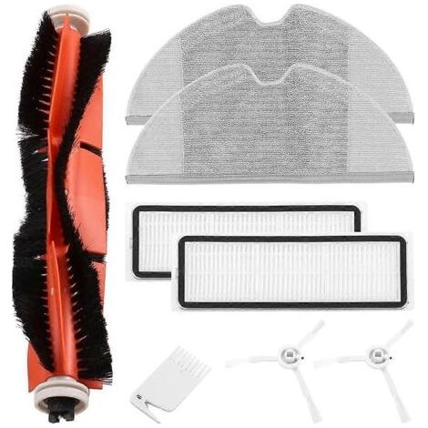 Kit de rechange de 8 filtres HEPA, brosses principales et lingettes pour aspirateur robot Xiaomi Mijia 1C 2C / STYTJ01ZHM (1/5)