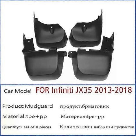 Garde-boue de haute qualité pour Infiniti QX60 JX35 (modèles 2013 à 2018) - 4 pièces (1/5)