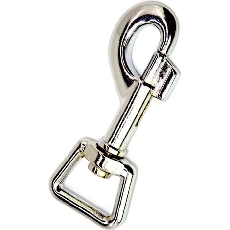 Mousqueton (zinc moulé sous pression, alliage 84 x 34 mm – pour sangle de 22 mm) pour laisse/porte-clés (1/5)