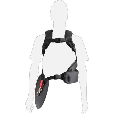 Harnais de débroussaillage quick release - pour débroussailleuse thermique - pièce de rechange pour ref OXEO 760390 (1/2)
