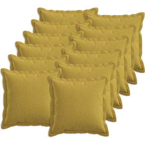 vidaXL Cushion with Pillow HOUTEN 12 pcs Light Green Faux Linen (1/5)