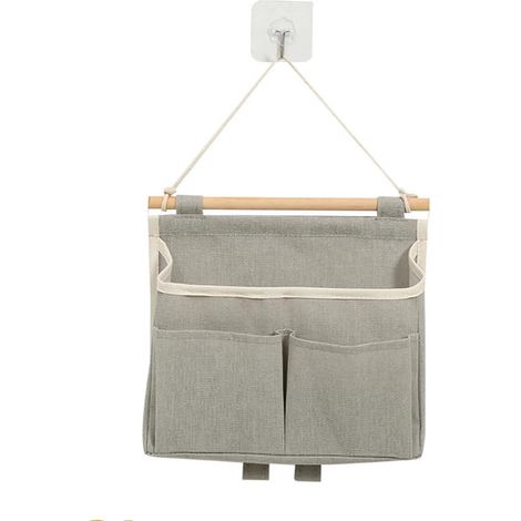 Bolsa de almacenamiento colgante de 1 pieza, plegable, para dormitorio, baño, oficina, cocina, almacenamiento de pared y armario