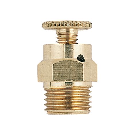 Riquier – Purgeur radiateur à volant – Mâle 1/8'' – Laiton – Évacuation air pour systèmes chauffage – Optimisation confort thermique