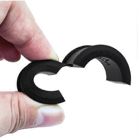 8 entretoises de guidon en silicone (31,8 mm à 25,4 mm/22,2 mm) pour vélos adaptateur d'entretoise de guidon. (1/5)