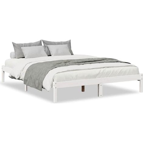Maison Exclusive - Cama extralarga sin colchón madera maciza pino (1/5)