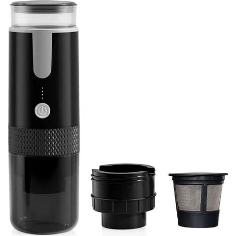Tragbare Espressomaschine, Mini-Kaffeemaschine mit USB-C-Ladeanschluss, ideal für Camping, Reisen, Outdoor-Aktivitäten und Wohnmobile. Geeignet für Kapseln und gemahlenen Kaffee. (1/3)