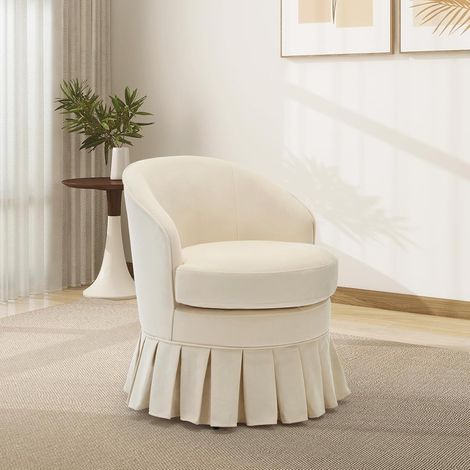 Fauteuil d'Appoint Scandinave Style Mid-Century - Chaise Lounge Compacte avec Pieds en Bois pour Salon et Chambre