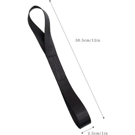 Lot de 5 boucles d'arrimage doubles - 20 x 2,5 cm - Extrêmement durables - Passants de sangle - Sangle de maintien - Sangles d'arrimage pour la fixation de vélos dans la remorque et le (1/4)