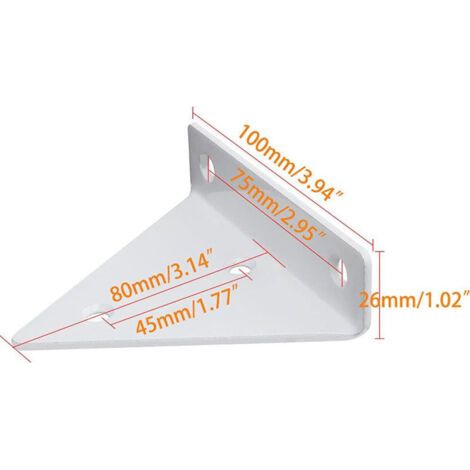Supports à Tablettes Flottantes 5 Pièce Support D'étagère Support D'étagère en Triangle en Métal Equerre Etagere Murale Support DéTagèRe Murale Flottant Equerre Etagere Mural Dissimulés (1/4)