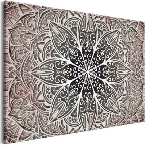 Tableau Imprimé "Oriental Flowers Narrow Pink" 60 x 90 cm (1/2)