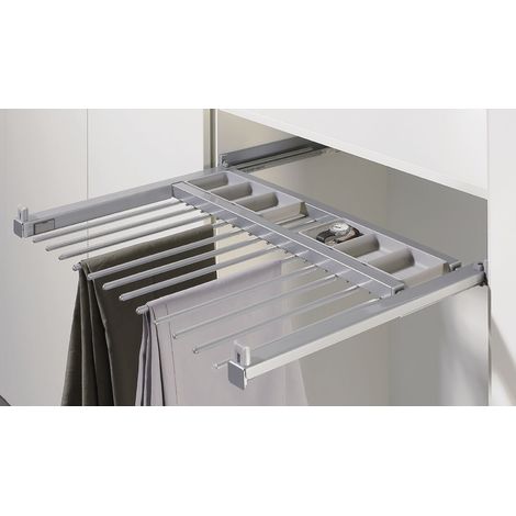 Percha para pantalones de vestir 800-900mm plateado (1/5)