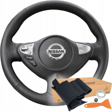 Patrón de moldura de la cubierta del volante para Nissan Sentra, Maxima, Juke 370Z (1/5)