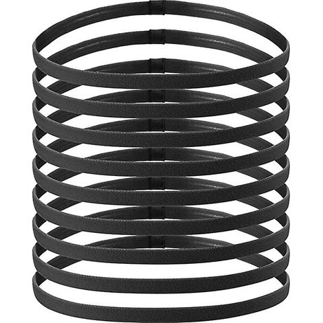 Lot de 9 bandeaux de sport épais, antidérapants et élastiques, avec adhérence en silicone pour le yoga et les exercices capillaires. (1/5)