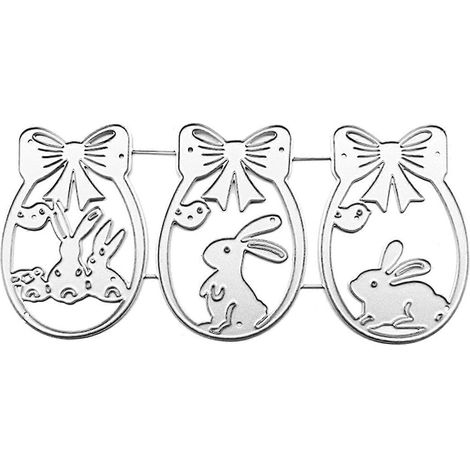 Stanzschablone für Metall, Schleife, Hase, Ei, DIY-Scrapbooking-Album, Papiervorlage