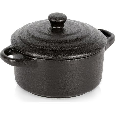Bol de porcelana para hornear con tapa, 450 ml. (1/5)