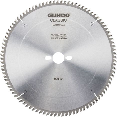 GUHDO HW-Standard-WZ-Kreissägeblatt 400x3,5x30 mm Z84 - Holz mittel
