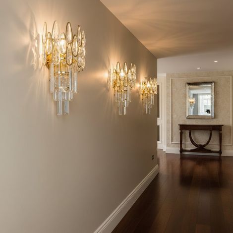 Applique Cristal l'intérieur 35X15X12 Alhambra 2XE14 Doré