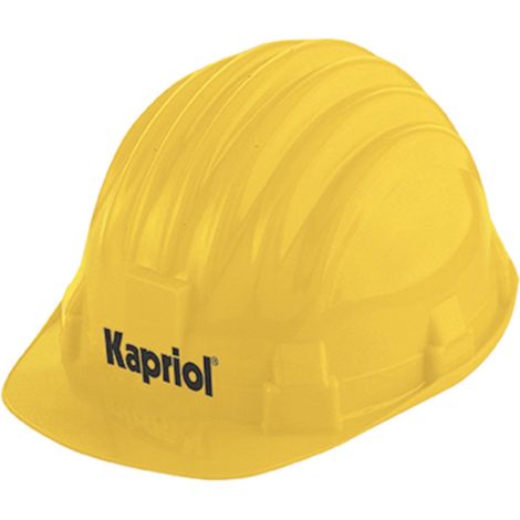 CASCO DA CANTIERE ELMETTO DI PROTEZIONE PVC ANTIURTO EN397 GIALLO KAPRIOL