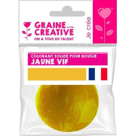 Graine Créative - colorant solide pour bougie 20 g Jaune (1/2)