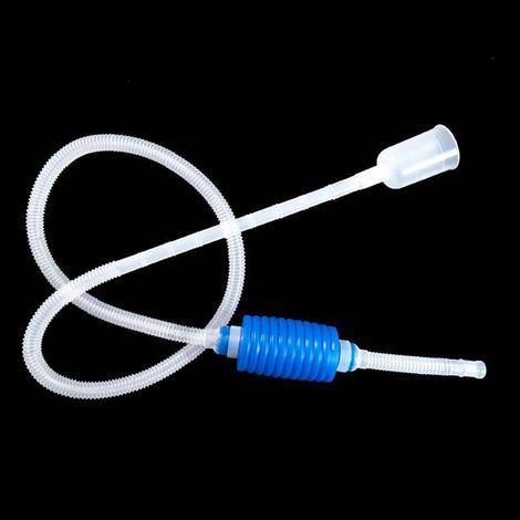 Pompe à siphon aquatique en plastique durable pour changer facilement l'eau et nettoyer efficacement le gravier, accessoire d'entretien pratique pour tous les types d'aquariums